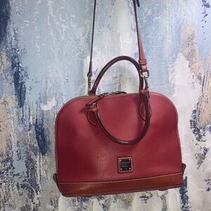 Genuine Dooney & Bourke Zip - Zip pebble-grained  Leather  Satchel